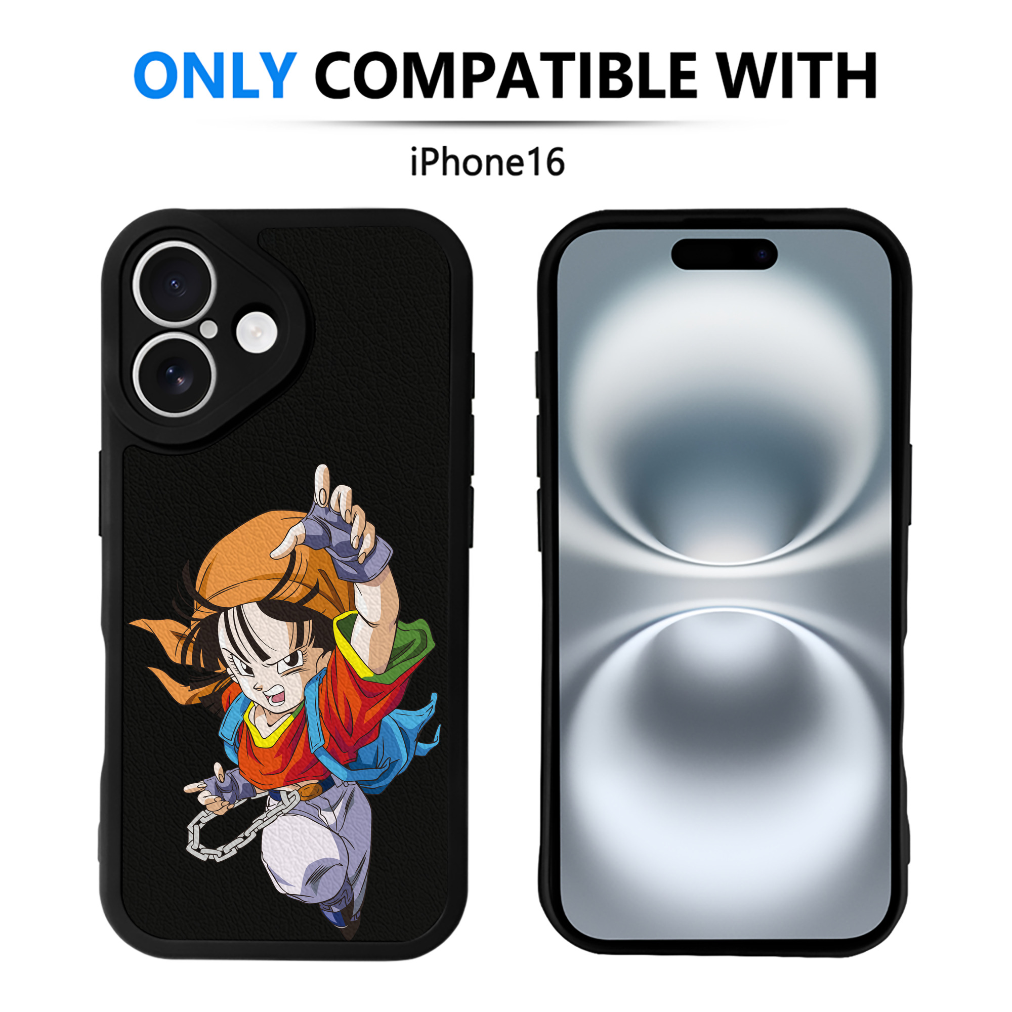 （画像用） ドラゴンボール パン DRAGON BALL Pan 【iPhone 16シリーズ対応】シリコンスマホケース（レザー調） 材質：シリコン